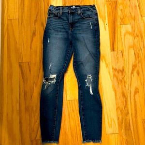 7 for all mankind high waist ankle gwenevere jeans